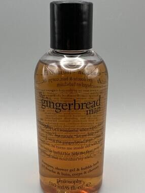 Philosophy The Gingerbread Man Shampoo, Shower Gel & Bubble Bath 6 oz New SEALED